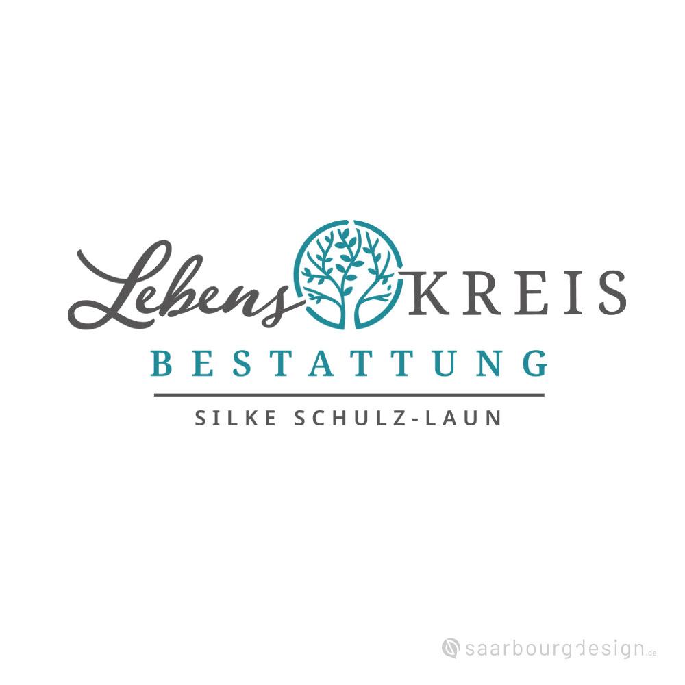 Logo mit Lebensbaum für Bestatterin Silke Schulz-Laun